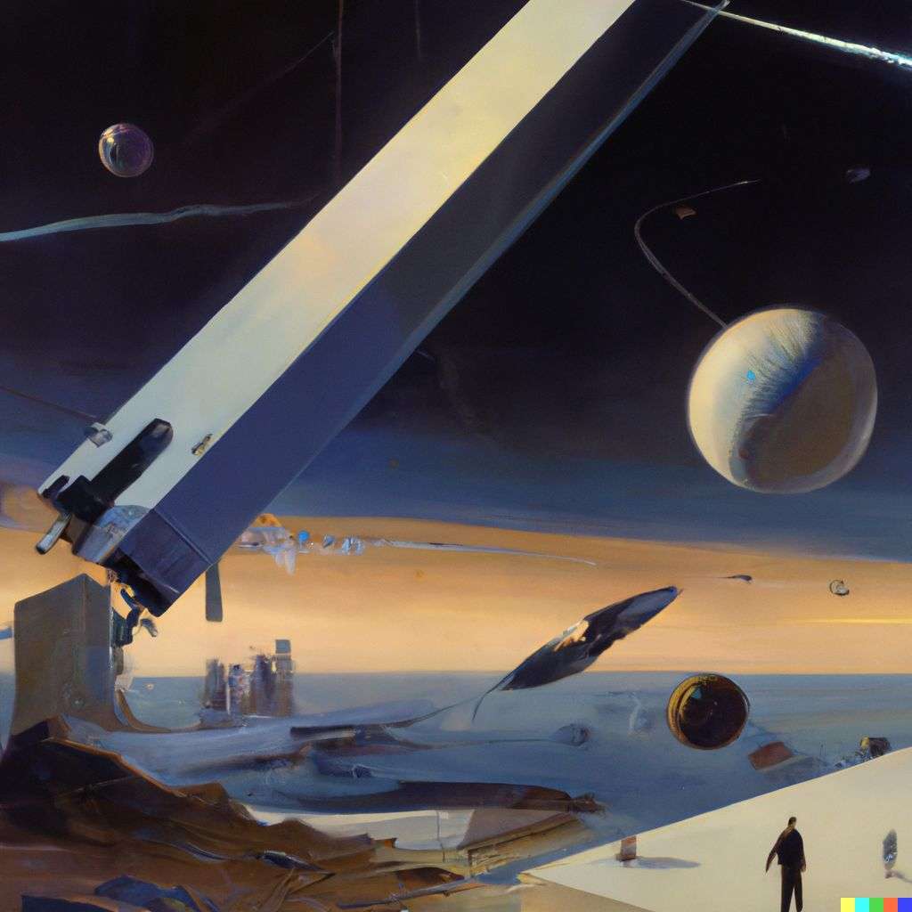 the discovery of gravity, by Syd Mead